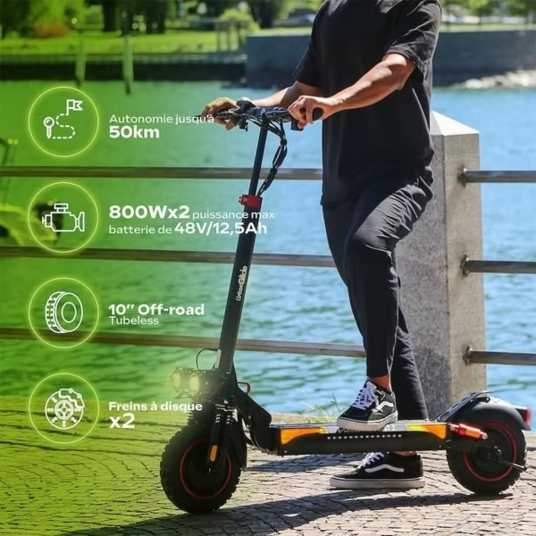 Elektroroller Urbanglide ECROSS PRO BOOST 2 Schwarz 25 km/h 800 W